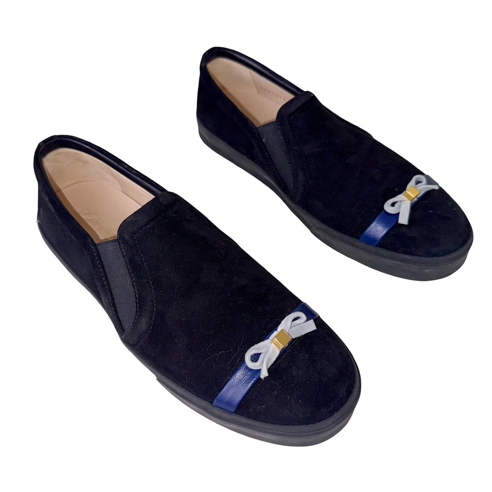 STUART WEITZMAN MOLLIE SLIP-ON SUEDE SNEAKERS